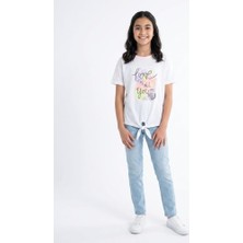 Stsahra  Kız Çocuk Beyaz T-Shirt