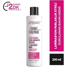 Care Shake N Repair 7/24 Glikolik Asit Içeren Gloss Laminasyon Parlaklık Etkili Bakım Kremi, 200 Mililitre, Vegan