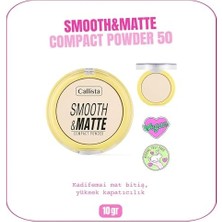 Callista Smooth & Compact Powder Mat Bitişli Toz Pudra - 50 Nude Ivory