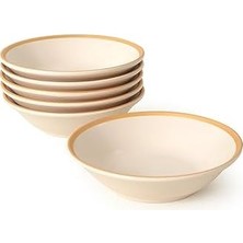 Mat Krem File Hitit Yemek Tabağı 18 cm 6 Adet - 950