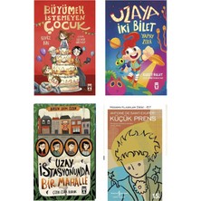 Timaş Çocuk 4-5-6.sınıf Okuma Büyümek Istemeyen Çocuk Uzay Istasyonunda Bir Mahalle Uzaya Iki Bilet Yapay Zeka Küçük Prens 4 Kitap