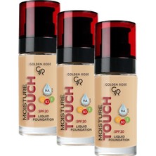 Moisture Foundation No: 113 - Hyaluronik Asitli Nemlendirici Fondöten Spf 20-30 ml (3 Paketi)