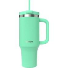 Üniseks Yetişkin Streeterville Tumbler Pipetli Yalıtımlı Su Şişesi, 1.2l, Açık Yeşil