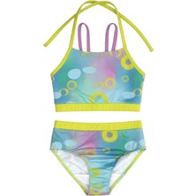 OZMOZ 50 Uv Korumalı Renkli Kız Çocuk Yüzücü Bikini