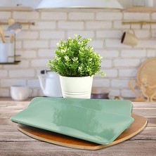 Yeşil Siera Kayık Tabak 33 cm 2 Adet