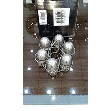 Empressco 6'lı Cam Baharatlık Seti, Şık ve Kullanışlı, Hızlı