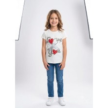 Stsahra  Kız Çocuk Beyaz T-Shirt