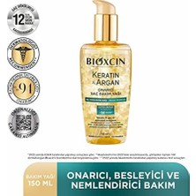 Keratin & Argan Onarıcı Saç Bakım Yağı 150 ml – Yıpranmış Saçlar Için Nemlendirici ve Parlaklık Veren Bakım