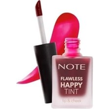 Cosmetics Flawless Happy Tint Lip & Cheek 03 Pink Dudak ve Yanak Renklendirici Likit Allık, Pembe