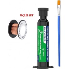 Smnr Relıfe RL-UVH902G Çok Yeşil Uv Anakart Pcb Bord Lehimleme Yalıtım Boyası 10CC ve Yol Çekme Teli 3IN1ARADA ST23