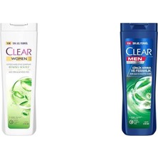 Clear Kepeğe Karşı Etkili Şampuan Bitkisel Sentez Aloe & Çay Ağacı Yağı 350 Ml(1) Clear Men Günlük Arınma ve Ferahlık Sedir Ağacı ve Okaliptus Özleri Kepeğe Karşı Etkili Şampuan 350 Ml(1)