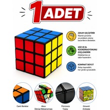 Emrah Gültekin 3x3 Zeka Küpü Rubik Küp Mantık ve Zeka Geliştirici Puzzle Oyunu Hız Küpü 1 Adet Renkli Eğitici Oyuncak