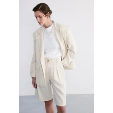 Facette Maren Oversize Ceket Bej