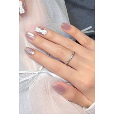 Easy Beauty Kedi Gözü Medıum Beden Kısa Küt 10 Adet Takma Tırnak Seti T092