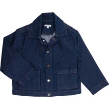 OZMOZ %100 Pamuk Mavi Denim Baharlık Erkek Çocuk Ceket