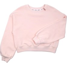 OZMOZ Organik Açık Pembe Kışlık Kız Çocuk Sweatshirt