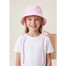 OZMOZ %100 Pamuk Pembe Yazlık Kız Çocuk Bucket Şapka