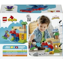 │ Dinozor Spidey-Rex, Yeşil Goblin’e Karşı 10463-2 Yaş ve Üzeri Kız ve Erkek Çocuklar Için 2 Figür Içeren Eğitici Oyuncak Yapım Seti, Çocuklar Için Yaratıcı Hediye Fikri (25 Parça)