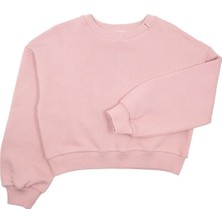 OZMOZ Organik Pembe Kışlık Kız Çocuk Sweatshirt
