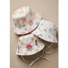 OZMOZ %100 Pamuk Yazlık Bucket Şapka 3'lü Set