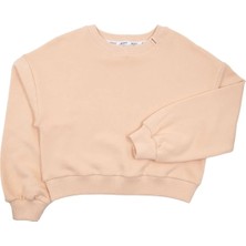 OZMOZ Organik Yavruağzı Kışlık Kız Çocuk Sweatshirt