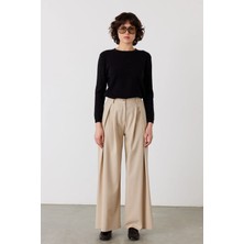 Facette Sienna Pileli Pantolon Bej