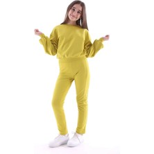OZMOZ Organik Sarı Kız Çocuk Binici Pantolonu