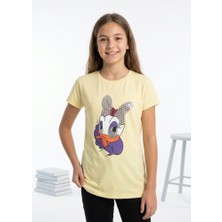 Stsahra  Kız Çocuk Sarı T-Shirt