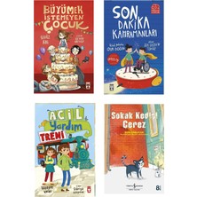 Timaş Çocuk 4-5-6.sınıf Okuma Büyümek Istemeyen Çocuk Son Dakika Kahramanları Acil Yardım Treni Sokak Kedisi Çerez 4 Kitap
