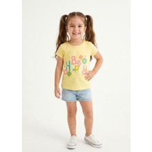 Stsahra  Kız Çocuk Sarı T-Shirt