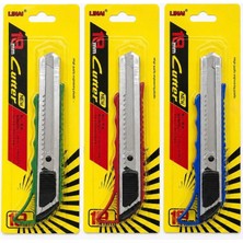New Cutter Metal Sürgülü Maket Bıçağı 10 Adet