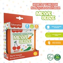 Fisher-Price Fisher Price Eğitici Konuşturan Hışırtılı Bebek Kitabı Duyusal Zeka Gelişimi 0-3 Yaş  Meyve Sebze