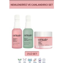 Nemlendirici ve C Vitamini, Peptit, Arbutin ve Niacinamide Içeren 3'lü Bakım Seti