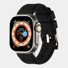Nettech Apple Watch Seri 42/44 mm Uyumlu Silikon Kordon