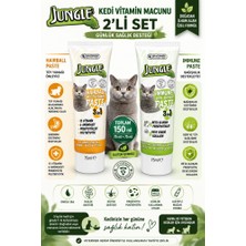 Çaylar Avm Jungle Kedi Multivitamin Macunu 2'li Set Hairball & Immune Paste 75 ml X2 Tüy Yumağı Önleyici Bağışıklık Destekleyici Vitamin Malt Macunu