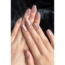 Easy Beauty Kedi Gözü Small Beden Kısa Küt 10 Adet Takma Tırnak Seti T098