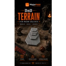Major Hobi Dnd Modüler Kaya Terrain Seti  3D Baskı Rpg Oyun Masası Aksesuarı Fantasy Dekor