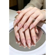Easy Beauty Medıum Beden Uzun Stiletto Takma Tırnak 10 Adet Takma Tırnak Seti T107