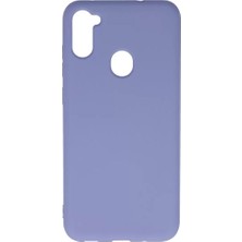 Nemere Mey Ithalat®  Samsung Galaxy A11 Kılıf Nano Içi Kadife Silikon - Lila