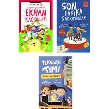 Timaş Çocuk 3-4-5.sınıf Okuma Ekran Kaçkınları Son Dakika Kahramanları Teknoloji Timi Digital Günlükler 3 Kitap