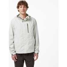 Nautica Regular Fit Kapüşonlu Su Geçirmez Erkek Gri Yağmurluk