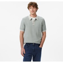 Nautica Erkek Gri Regular Fit Kısa Kollu Triko