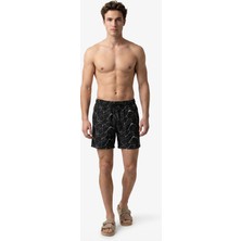 Nautica Erkek Siyah Regular Fit Deniz Şortu