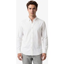 Nautica Erkek Beyaz Regular Fit Gömlek
