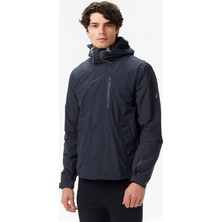 Nautica Erkek Siyah Regular Fit Kapüşonlu Su Geçirmez Mont