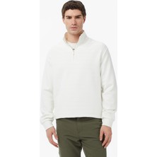 Nautica Erkek Krem Regular Fit Dik Yaka Sweatshirt