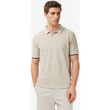 Nautica Erkek Bej Regular Fit Polo Yaka T-Shirt