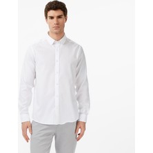 Nautica Erkek Beyaz Slim Fit Gömlek