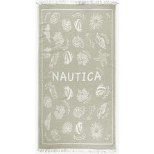 Nautica Unisex Yeşil Desenli Havlu