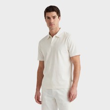 Gant Erkek Beyaz Regular Fit Polo Yaka T-Shirt